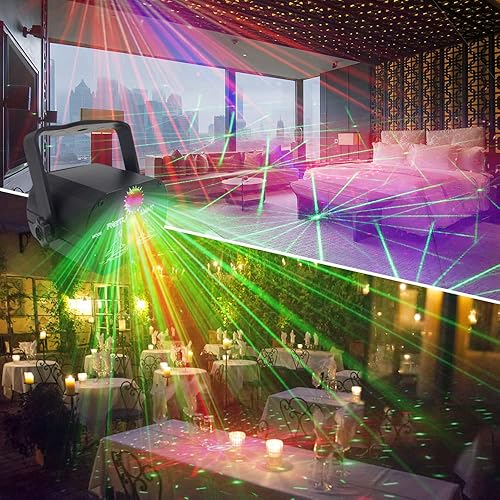 Miniatura 3 de Luces de fiesta luces de escenario de discoteca de DJ proyector LED estroboscópico de karaoke para iluminación de escenario con control remoto para