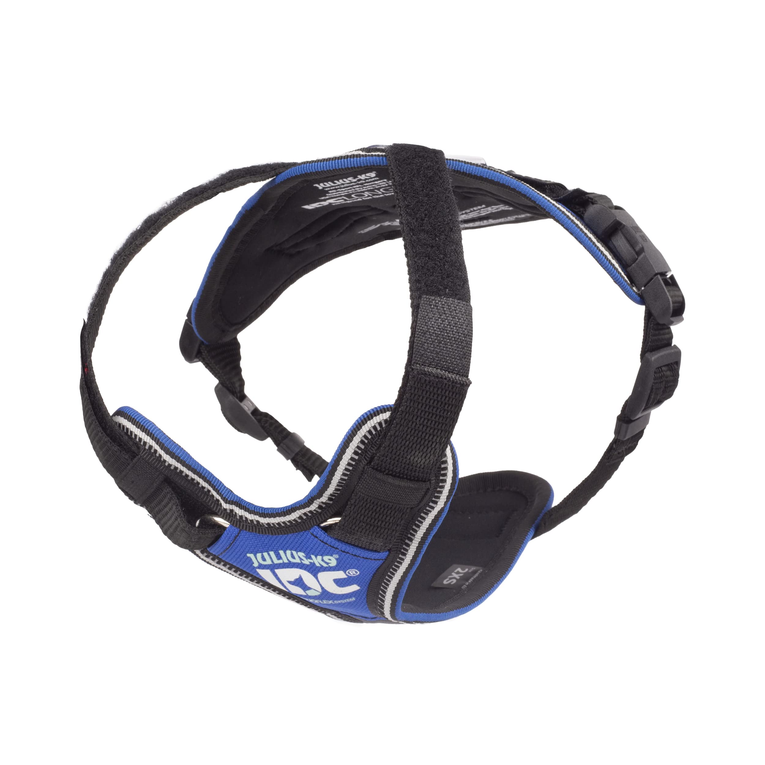 JULIUS-K9 IDC Longwalk Y-Harness, Blue-Gray, Size: 2XS - Image 4
