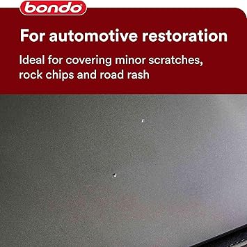 Bondo Glazing and Spot Putty, Fills Pinholes, Scratches, Minor Dings & Hairline Cracks, 4.5 oz, 1 Tube