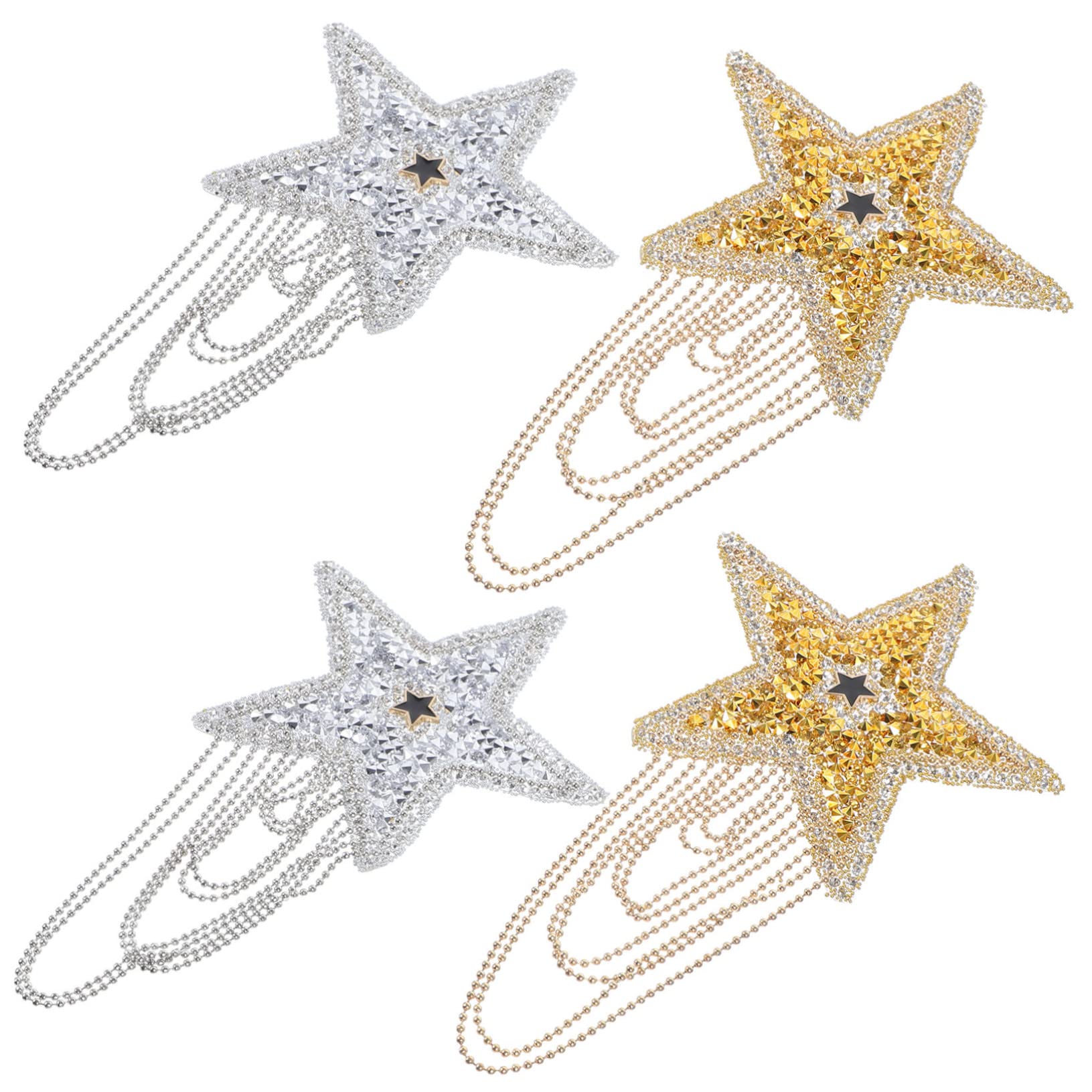 STOBOK 20piezas Parche Decorativo De Brillantes Para Ropa y Sombreros Pack Para y Reparaciones De Moda Apliques Resistentes y Elegantes
