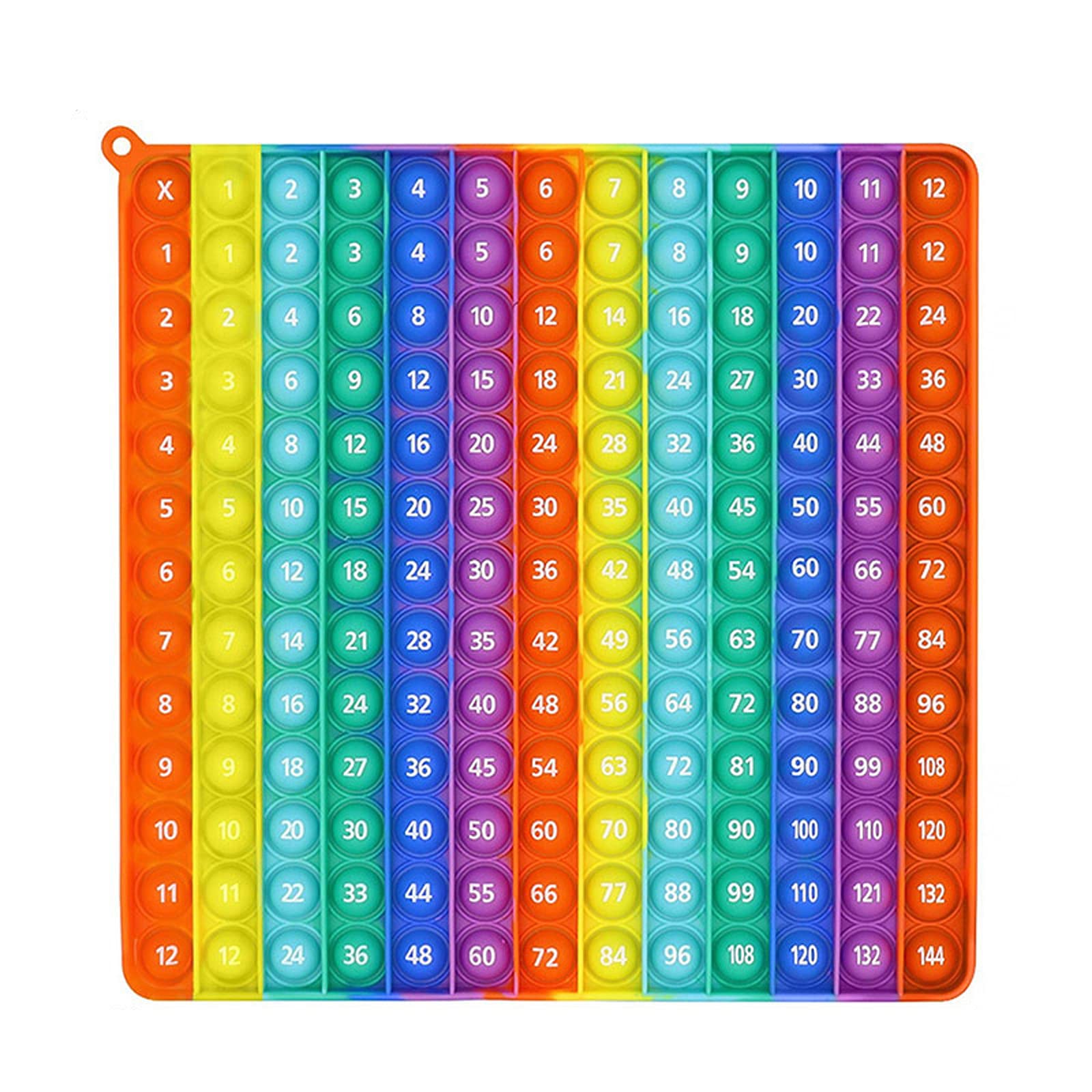 Push Pop Bubble Sensory Fidget Toys Rainbow Fidget Toys Stress and Anxiety Relief Toys,B