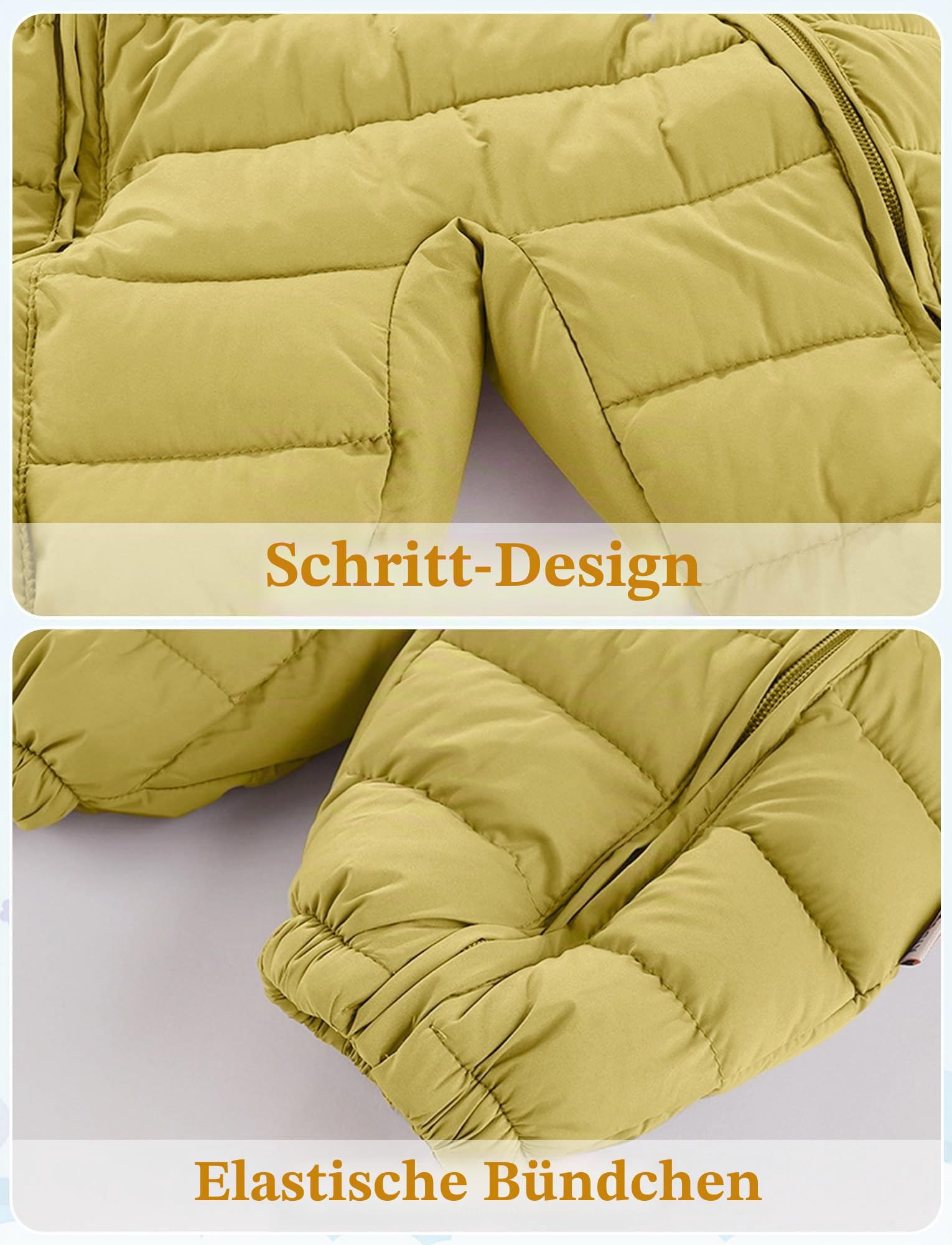 Maeau Schneeanzug Baby Mädchen Jungen Winteranzug Gefüttert Baby Overall Baumwolle Neugeborene 0-24 Monate Baby Kleidung Winter Strampler Fleece Warm Jumpsuit Langarm Mit Kapuze Spielanzug