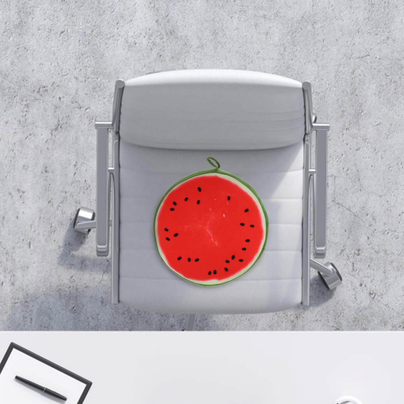 GALPADA Watermelon Fruit Green Orange Plush Cushion Pillow Home Office Sofa Decoration Seat Floor Mat Fruit Seats Pad