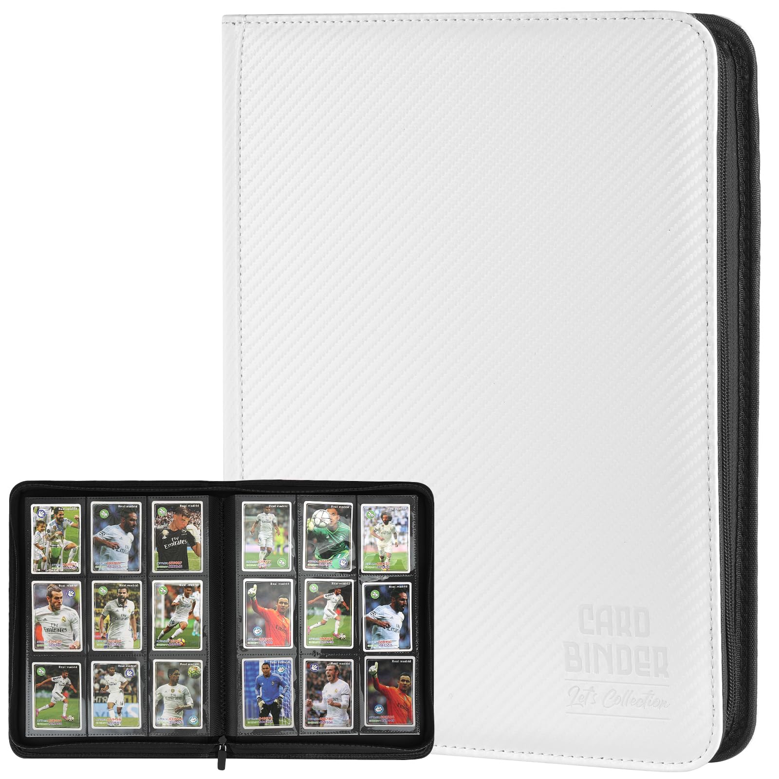 Trading Card Binder, Premium 9 Pocket Double Sided 540 Pocket PU Card Collection Binder, Collectible Trading Card Albums for MTG, TCG, Sport Card,