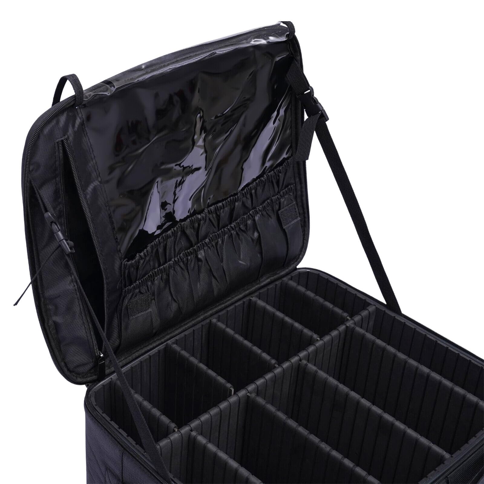 Professionelle Kosmetiktasche für Reisen mit Fächern für Frauen Tragbare Reisetasche und strapazierfähiger