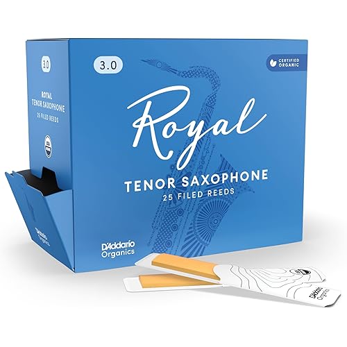 Royal by D'Addario Tenor Sax Reeds, Strength 3, 25-pack