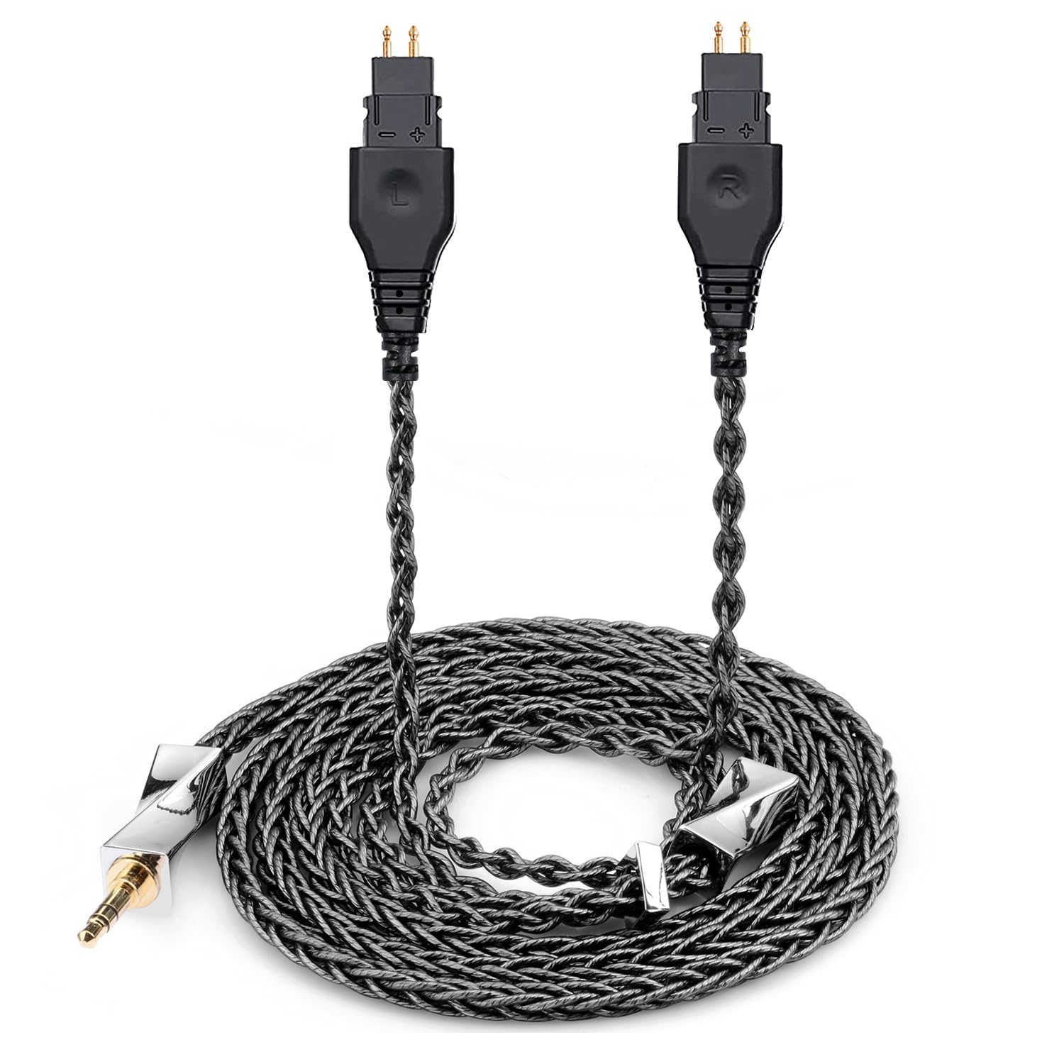 FAAEAL 8N Monocrystalline Copper Silver Plated Cable Compatible with Sennheiser HD650 HD600 HD580 HD660S HD6XX HD565 HD545 Headphones 3.5mm 4.9ft