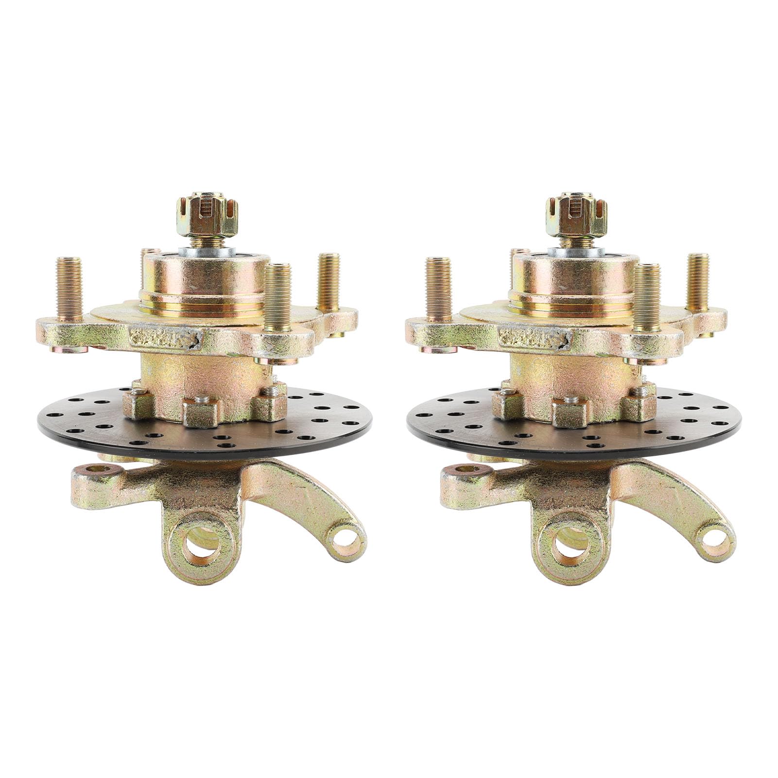 Mandrini Dell'articolazione dello Sterzo, Flangia del Mozzo Dell'asse della Ruota Mandrini dello Sterzo Mozzi delle Ruote Disco Freno per Carrello da Go Kart Quad ATV UTV