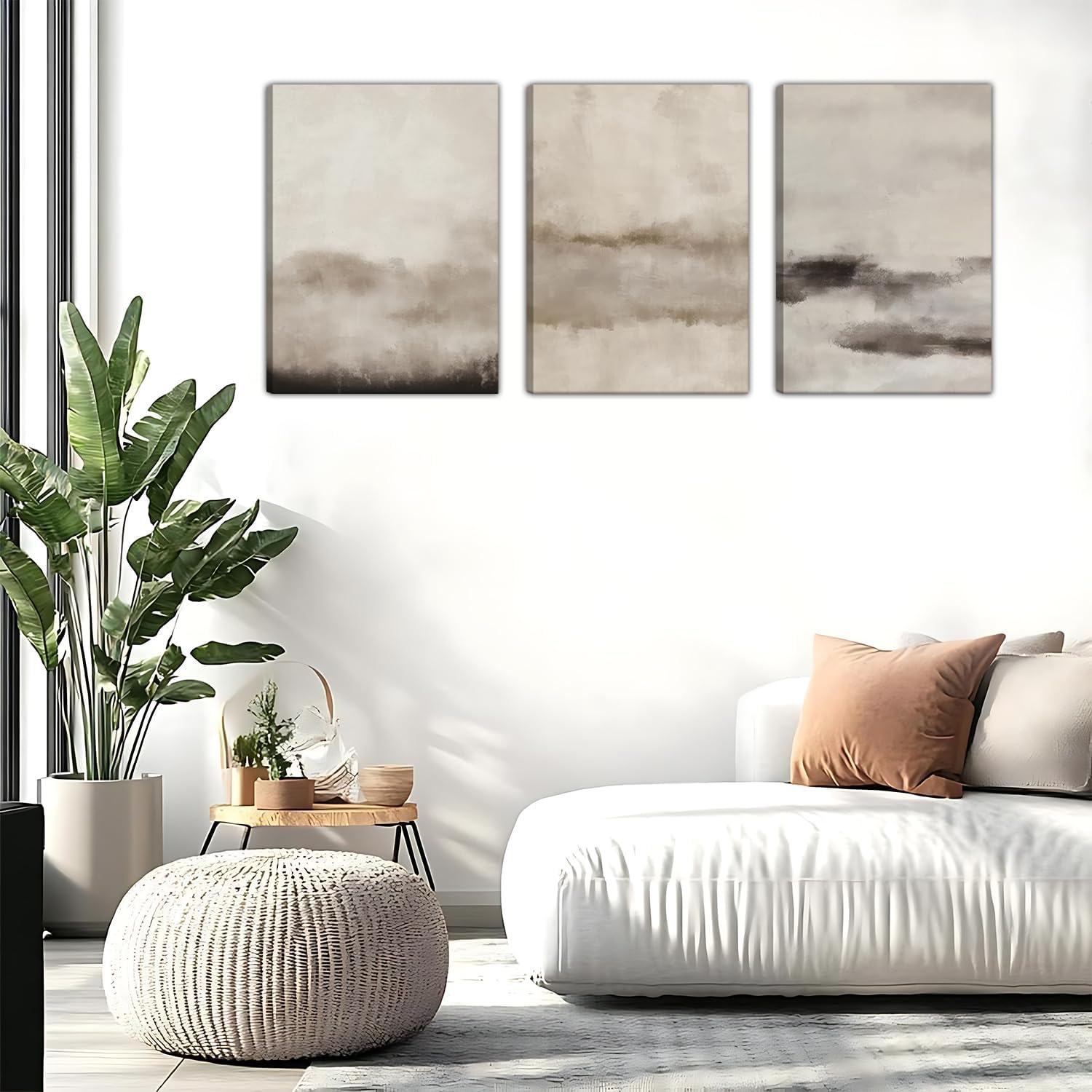 Framed Wall Art Set of 3 – Canvas Poster Paintings Print Picture Artwork Posters Prints for Home Décor, Modern Wall Decoration