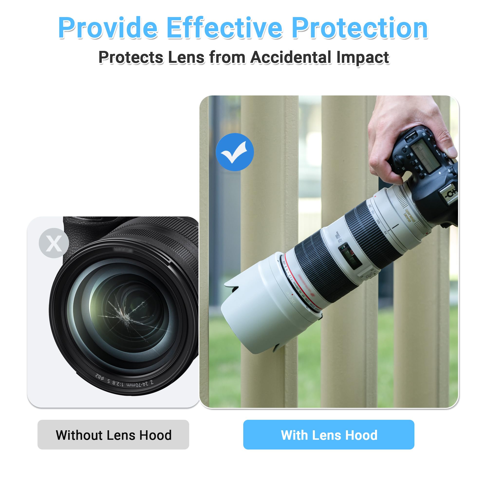 Amazon | JJC レンズフード 白 花形 Canon EF 70-200 f2.8l IS II USM