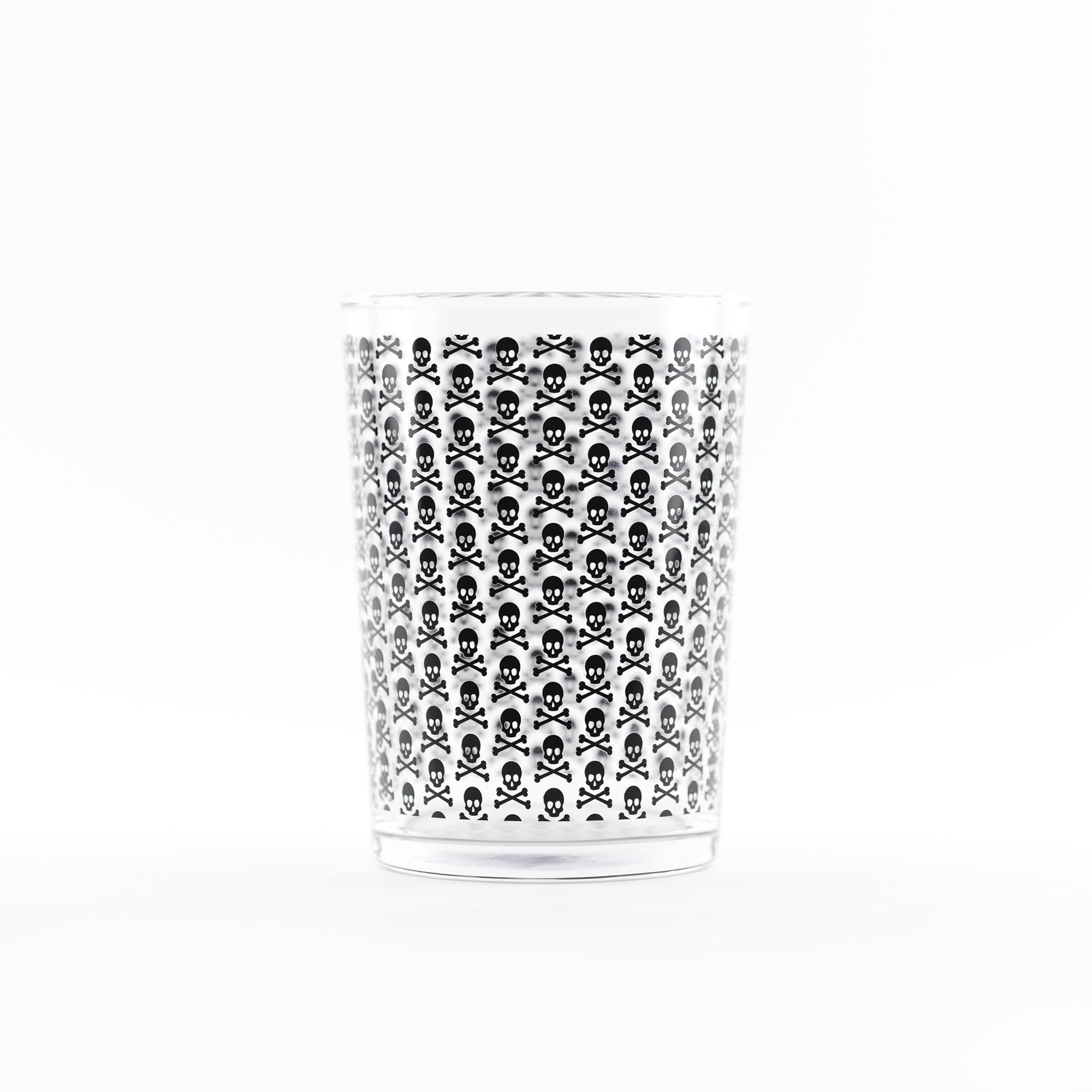 SCALPERS HOME | Vasos de Cristal Transparente | Juego de 2 Vasos de Sidra | Capacidad de 520 ml | Diseño con la Calavera de Scalpers | Fabricados en Cristal