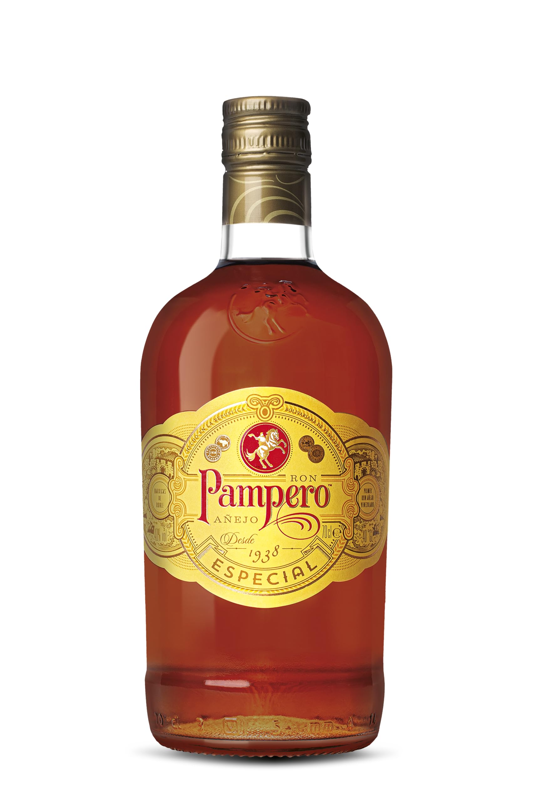 Pampero Rum Especial 70 cl – Weißer Rum, in Ex-Bourbonfässern gereift. 40% Vol.