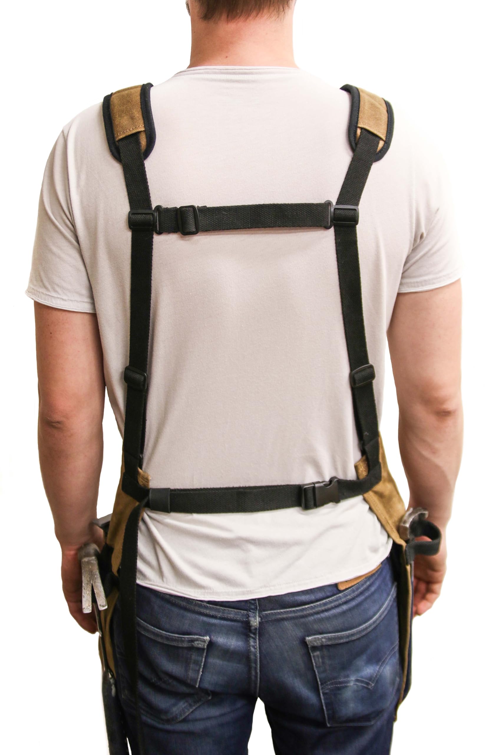 Readywares Waxed Canvas Tool Apron, skin-coloured, 26.5" tall x 26" wide - Image 4