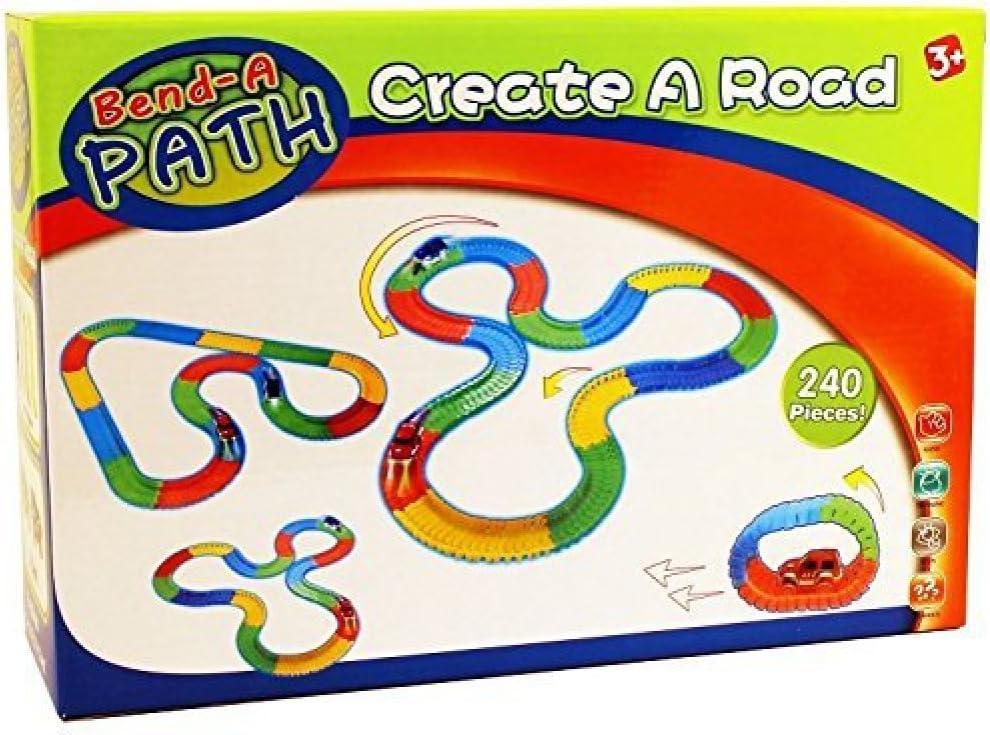 Bend A Path Glow-in-the-Dark Car and Track Set