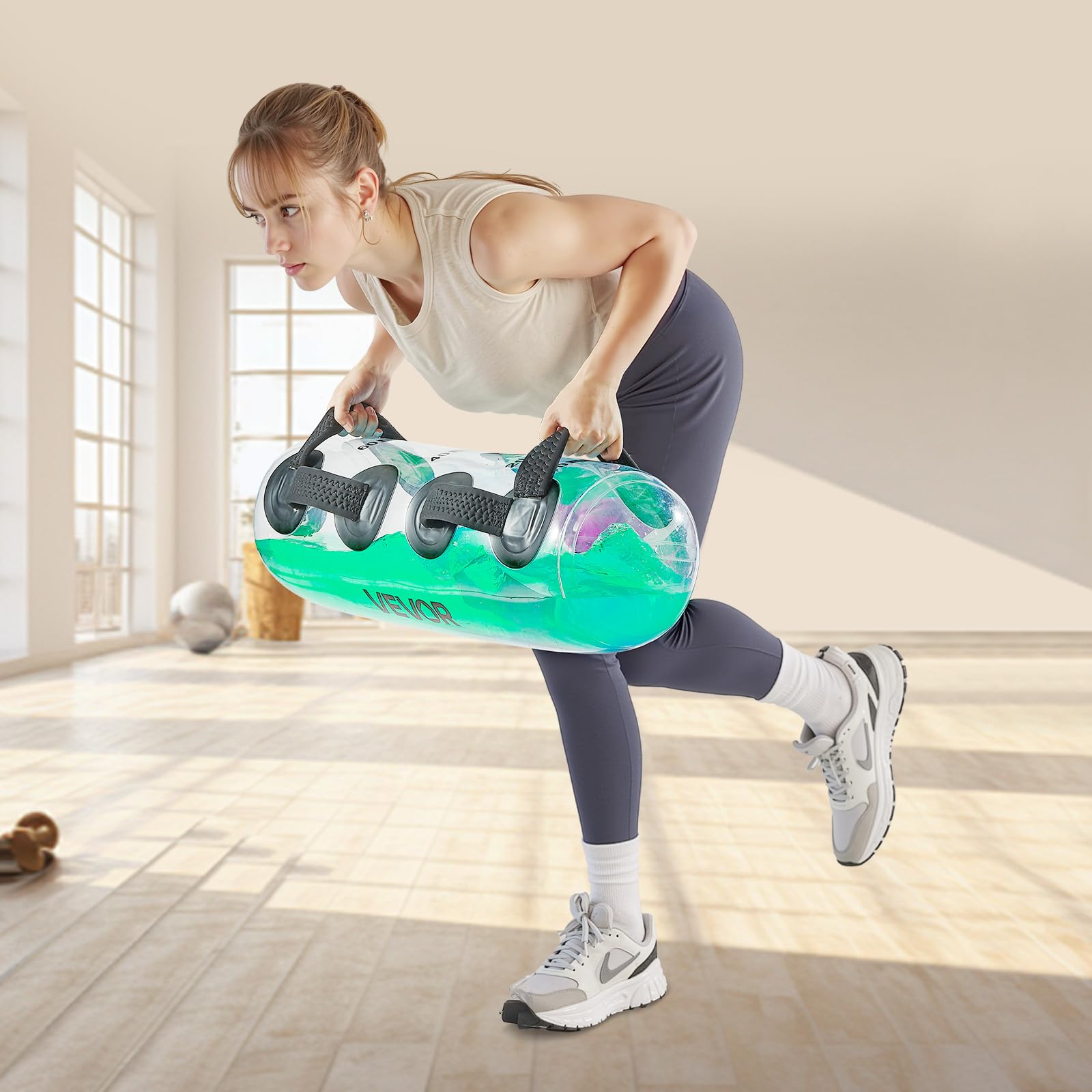 VEVOR Wassergewichte Aqua-Tasche, große Aqua-Tasche für Workout, verstellbare tragbare Stabilität, Fitness- und Ganzkörper-Trainingsgeräte, für Kraftkern- und Gleichgewichtstraining, Heimgymnastik