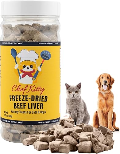 Vista 19 de Golosinas de pollo liofilizadas para gatos y perros, 100% grado humano, un solo ingrediente, alto en proteínas, aperitivo saludable, sin aditivos ni