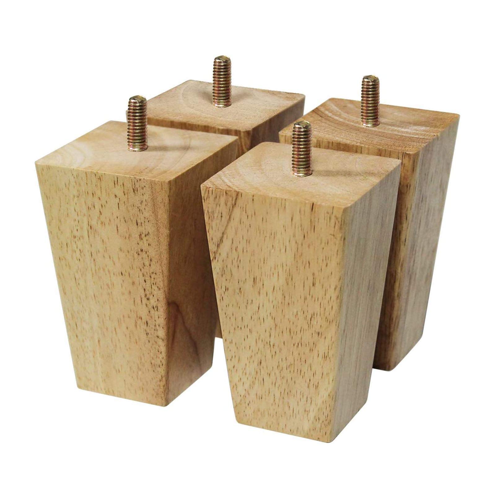 4 s, Stopka do szafki drewniana, wszystkich rodzajów mebli, prosta(15cm/5.9in)