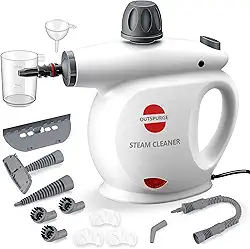 Outspurge Limpador A Vapor Portátil, Jato De Vapor Pressurizado Multissuperfície Com 13 Acessórios, Trava De Segurança, Vaporizador Para Limpeza De Pisos, Estofados, Rejuntes, Janelas, Sofás E Carro