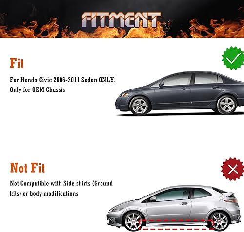 Miniatura 2 de x xotic tech 4 unidades de guardabarros delanteros y traseros con solapa de barro para guardabarros con accesorios de hardware, juego completo