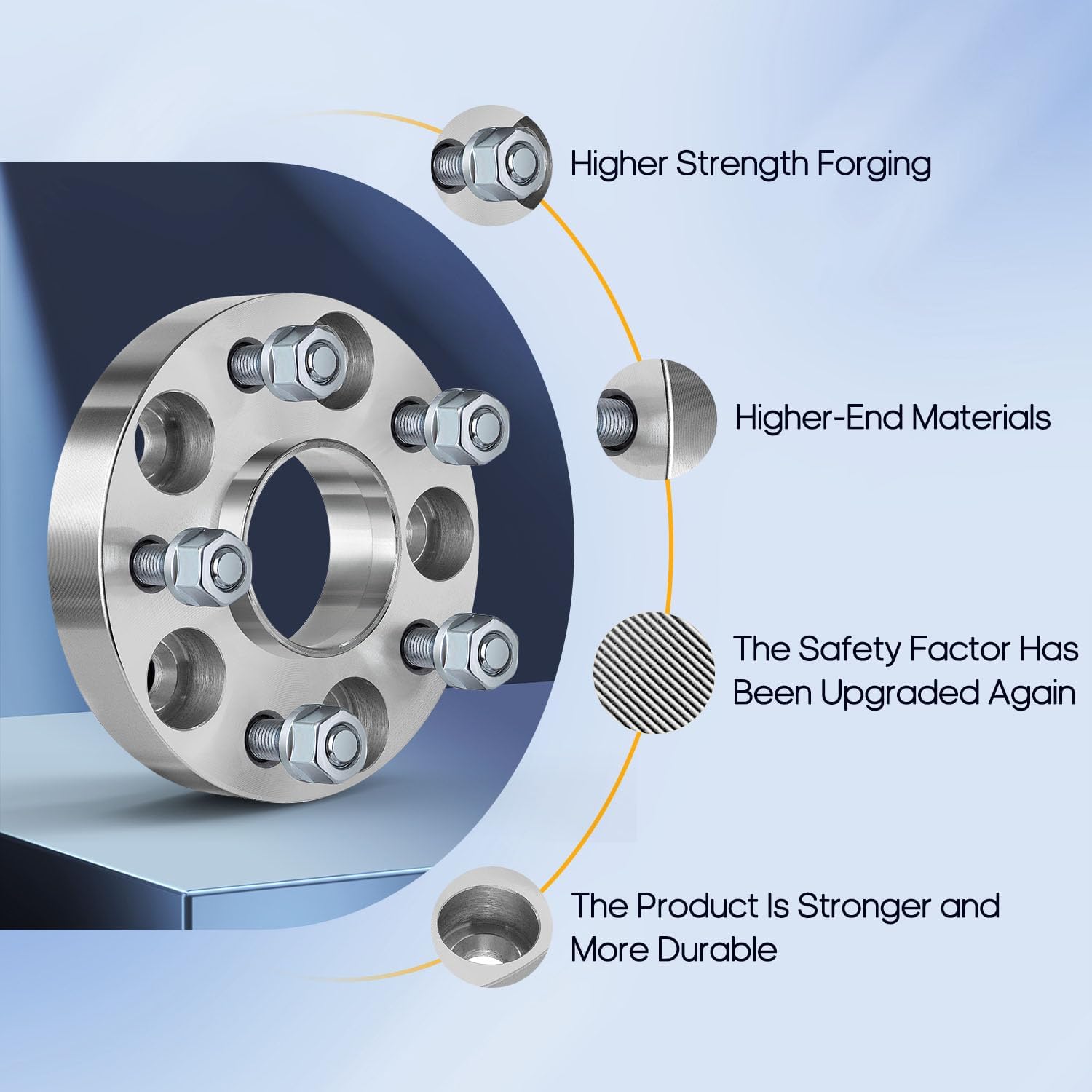 OCPTY 5x4.5 to 5x4.5 Wheel Spacers 1inch (25mm) Spacers 5x114.3 64.1mm Hub Bore 12x1.5 Thread Hubcentric Wheel Spacers Adapters fit for 2015-2017 for TLX 2006-2015 for Civic (2PCS)