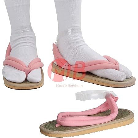 Amazon 鬼滅の刃 雪駄 スポンジ底 サンダル コスプレ靴 下駄 コスプレ アニメ ハロウィン 靴 24センチ 竈門 禰 豆子 コスプレ 仮装 通販