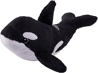 Wild Republic Pocketkins Eco Orca, Stuffed Animal, 5 Inches, Plush Toy, Made from Recycled Materials, Eco Friendly