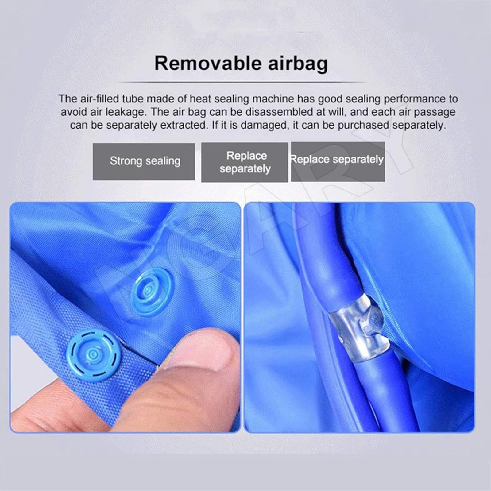 NGARY Cojín Inflable para Silla De Ruedas, Almohadilla Inflable para Silla De Ruedas, Bomba De Presión Variable Y Diseño De Aire Cerrado, Durante Los Puntos De Presión para El Cuidado Posoperatorio.