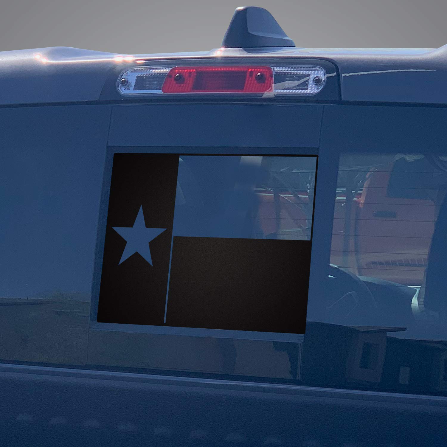 Factory CraftsBack Middle Window Rear Graphics Kit 3M Vinyl Decal Wrap Compatible with Dodge RAM 1500/2500/3500 2019-2020 - Texas State Flag