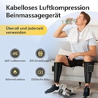 Comfytemp Vezeték Nélküli Lábmasszírozó - 2 db Légkompressziós Vádli Masszázs Fűtéssel, 60x33 cm, Alkalmazással Vezérelhető, 3 Órás Üzemidő 2