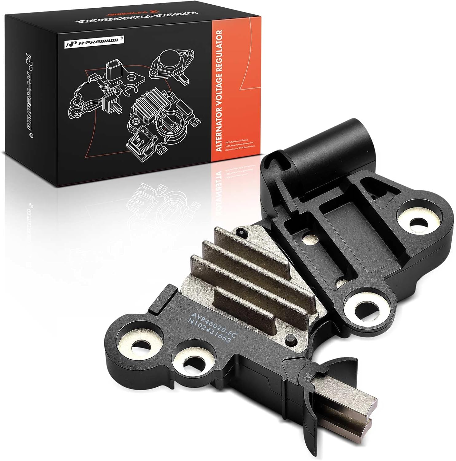 A-Premium Alternator Voltage Regulator Compatible with Mercedes-Benz ML280 3.0 CDi, ML300 3.0 CDi, ML320 3.0 CDi, ML350 3.0 CD, GL320 3.0 CDi, GL420 4.0 CDi, S320 3.0 CDi, R320 3.0 CDi