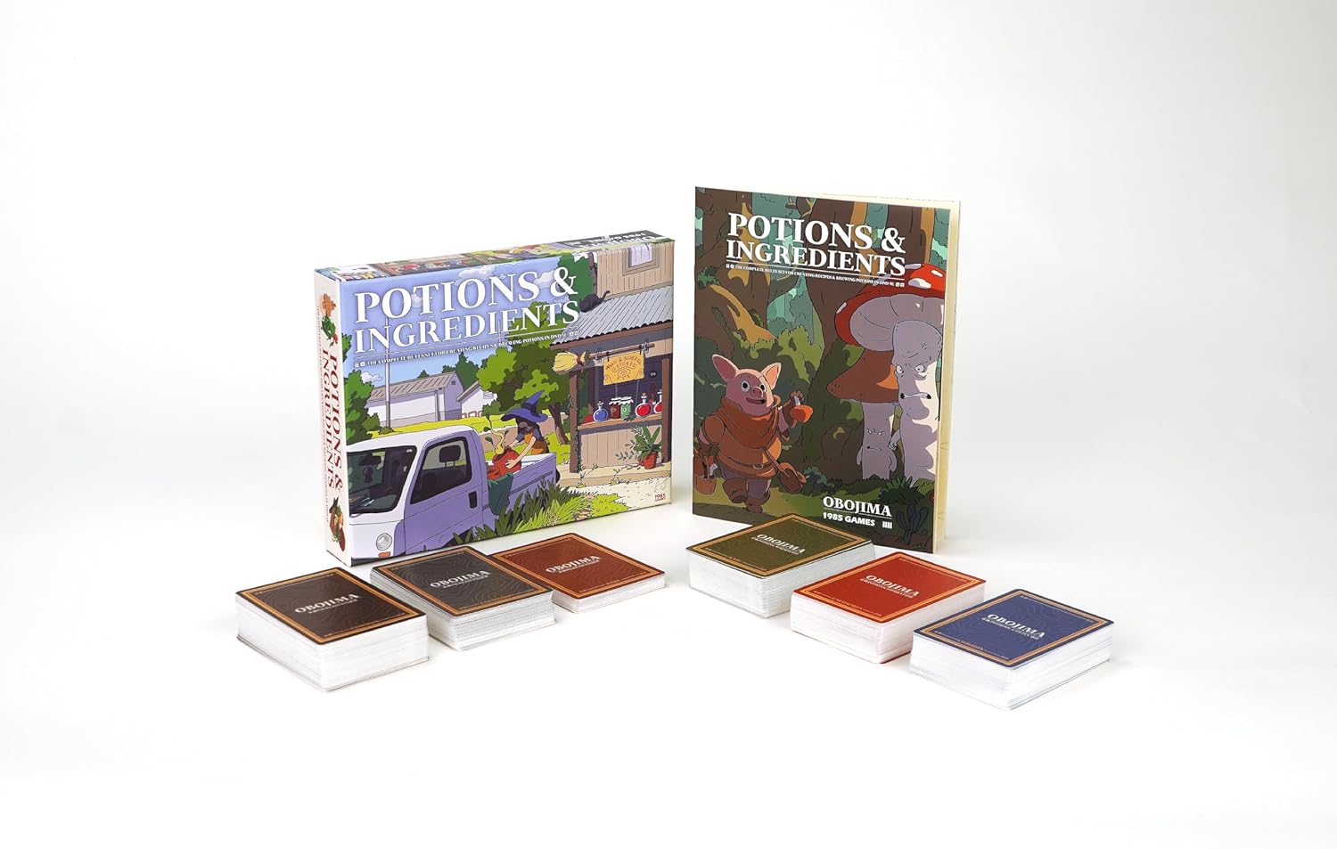 Potions & Ingredients Deck Box Tabletop Accessory with Illustrated Cards Supporting Potion Effects, Resource Tracking, Immersive Sessions