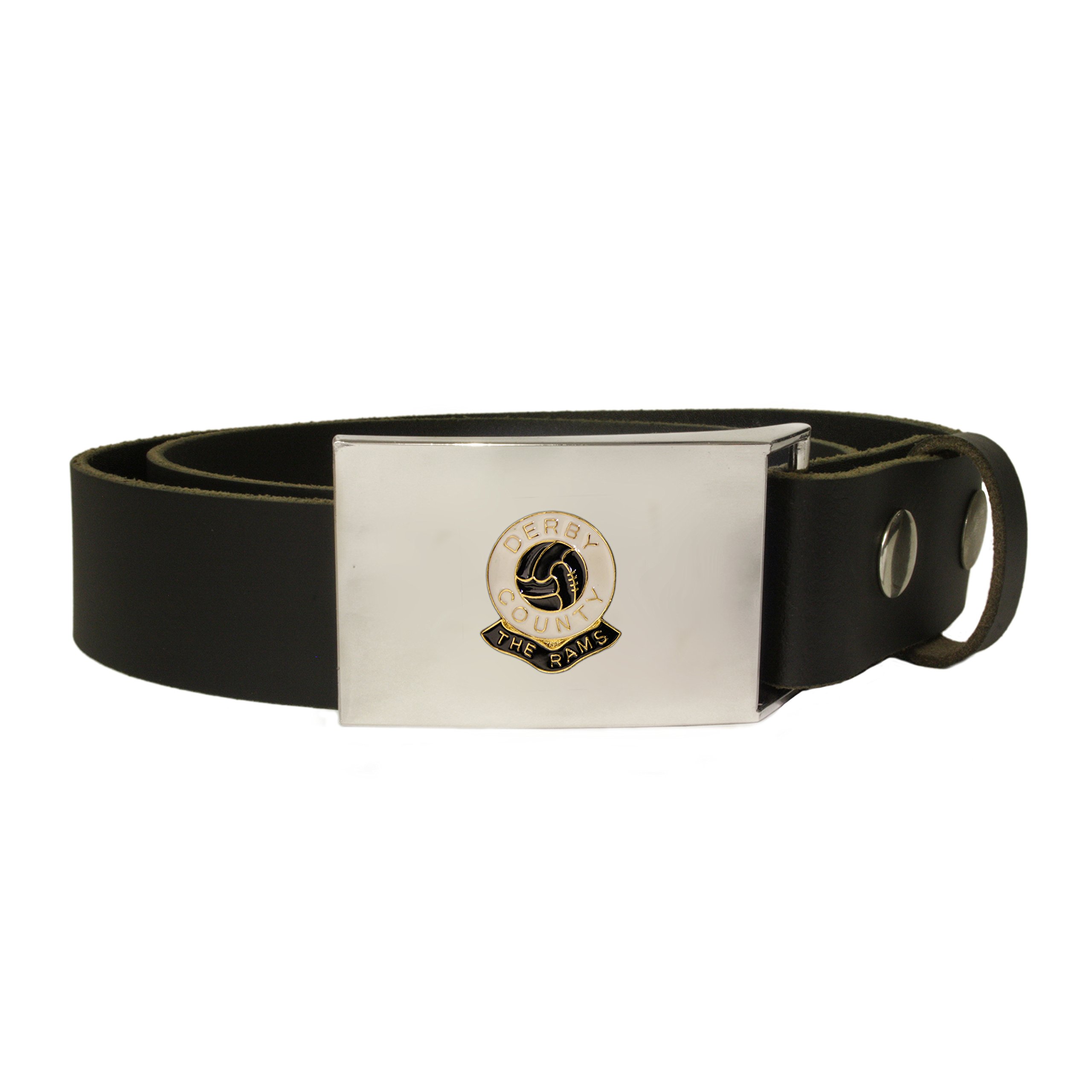 Derby County football club leather snap fit belt