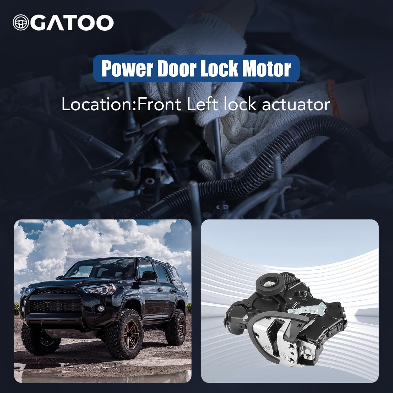 Front Left Drive Side Door Lock Latch Actuator Fit for Toyota 4Runner Camry Corolla Sequoia Tundra Sienna Matrix Scion xB Lexus ES350 GS350 2006 2007 2008 2009 2010 2011 2012 2013 2014 2015 2016
