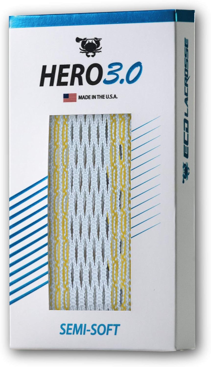 ECD Lacrosse Hero 3.0 Mesh - Semi Soft - Red Storm Striker : Sports & Outdoors