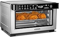 Gourmia Digital Air Fryer Toaster Oven: 12 Presets, Convection Mode, 9" Pizza Capacity, 4-Slice Stainless Steel Cooker