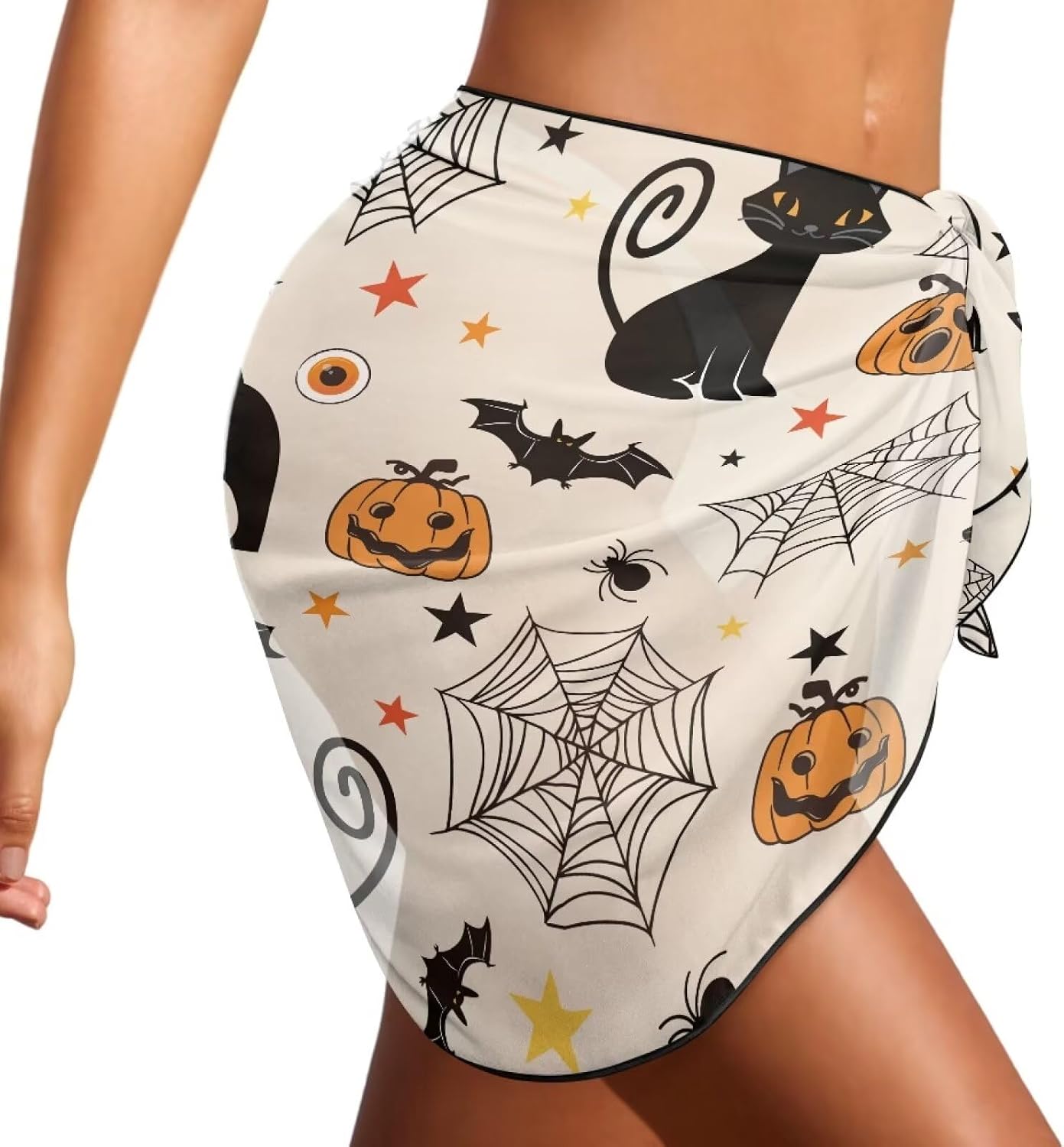 Women's Sarong Beach Cover Ups Bikini Wrap Sheer Bathing Suit Chiffon Swimsuit Sexy Coverups Skirt for Swimwear