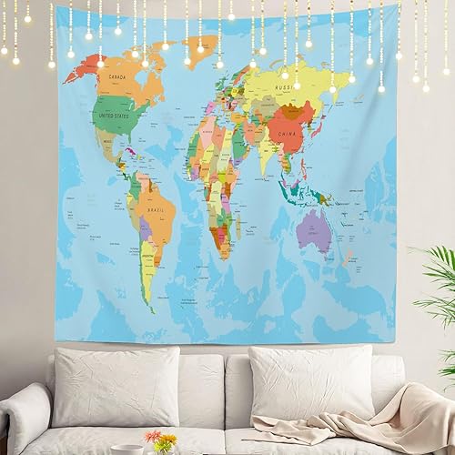 Miniatura 85 de Shrahala Tapiz de pared de acuarela desgastado, elegante pintura para colgar en la pared, tapiz grande decorativo de fibra de poliéster, dobladillo