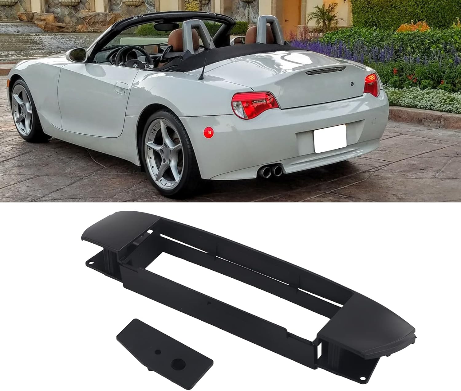 1Din Radio Fascia Car Stereo CD Trim Dash Plate Frame Z4 E85 E86 2003 2009 Installation Uninstallation Stylish Convinient