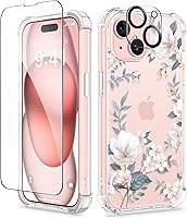 Vista 97 de GVIEWIN - Funda para iPhone 11 con protector de pantalla + protector de lente de cámara, cubierta protectora transparente suave de poliuretano