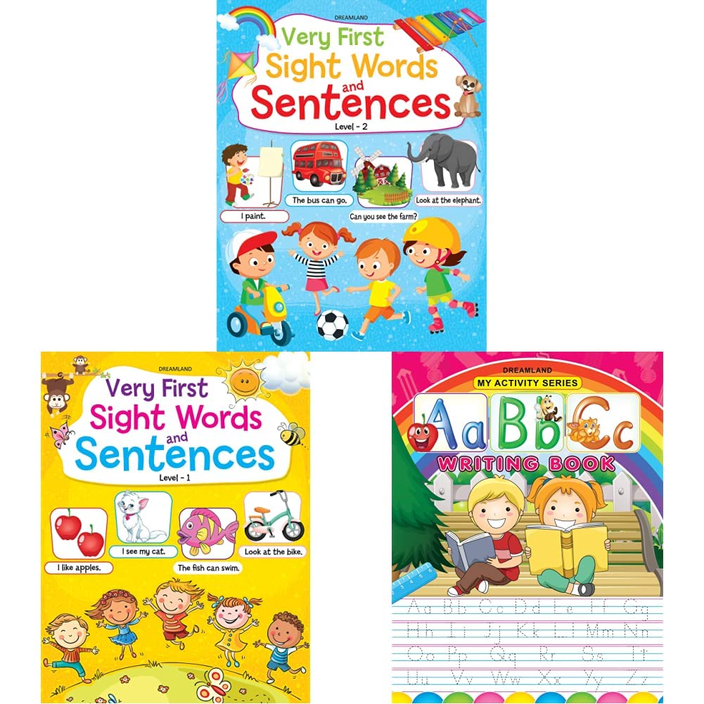 Very First Sight Words Sentences Level - 2+Very First Sight Words Sentences Level - 1+My Activity- Abc Writing Book (Set Of 3 Books)