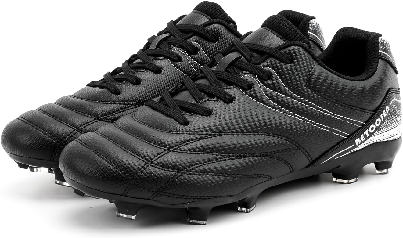 Men's Firm Ground Soccer Cleats Shoes Professional Breathable Outdoor Training Football Shoes