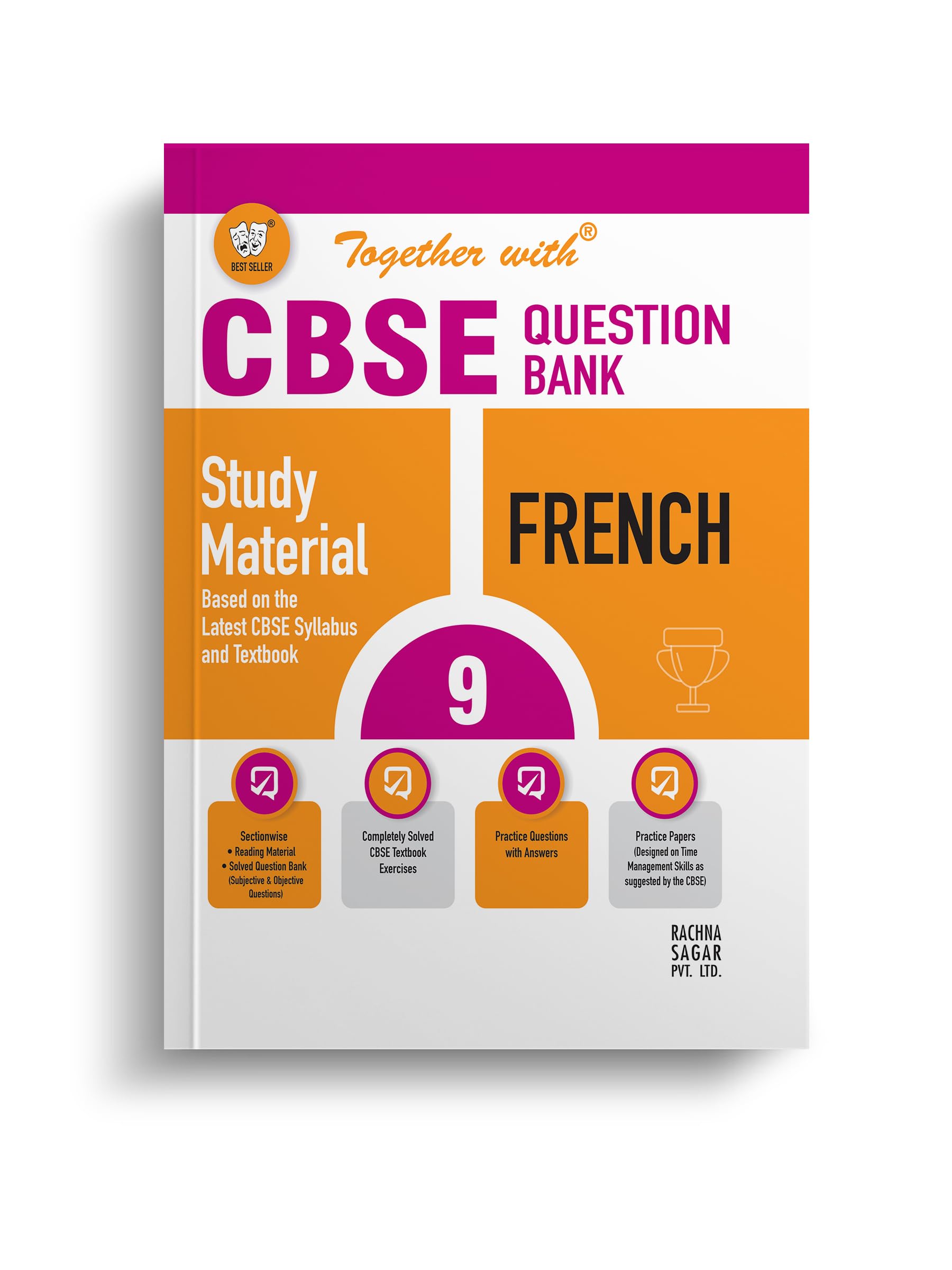 RACHNA SAGAR Together With CBSE Class 9 French Solved Question Bank & Practice Papers (Chapterwise & Topicwise) Exam 2023-24
