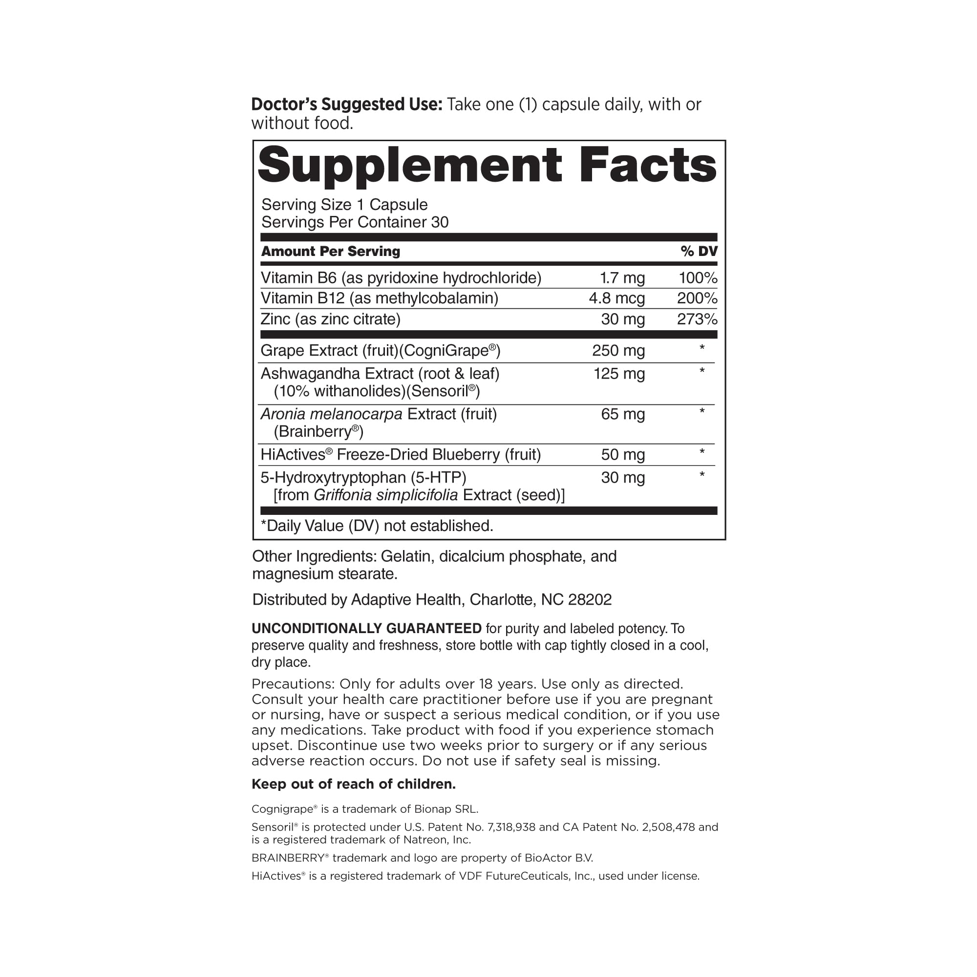 DOCTORS' PREFERRED Mindful Advantage Brain Supplements, Memory, Focus, 30ct — Amazon image 7