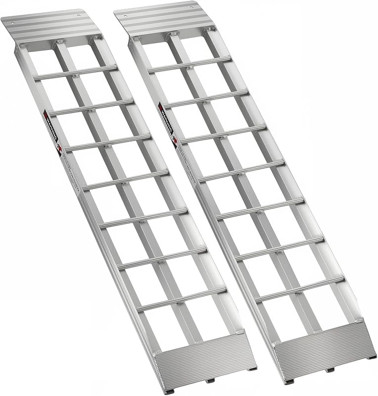 Aluminum Shed Ramps 36x 8 inch Dual Mower Ramps 1500 Lbs Capacity for Garage Shed Storage, Bike Motorcycle Lawn Mower Snow Blower Loading Ramps