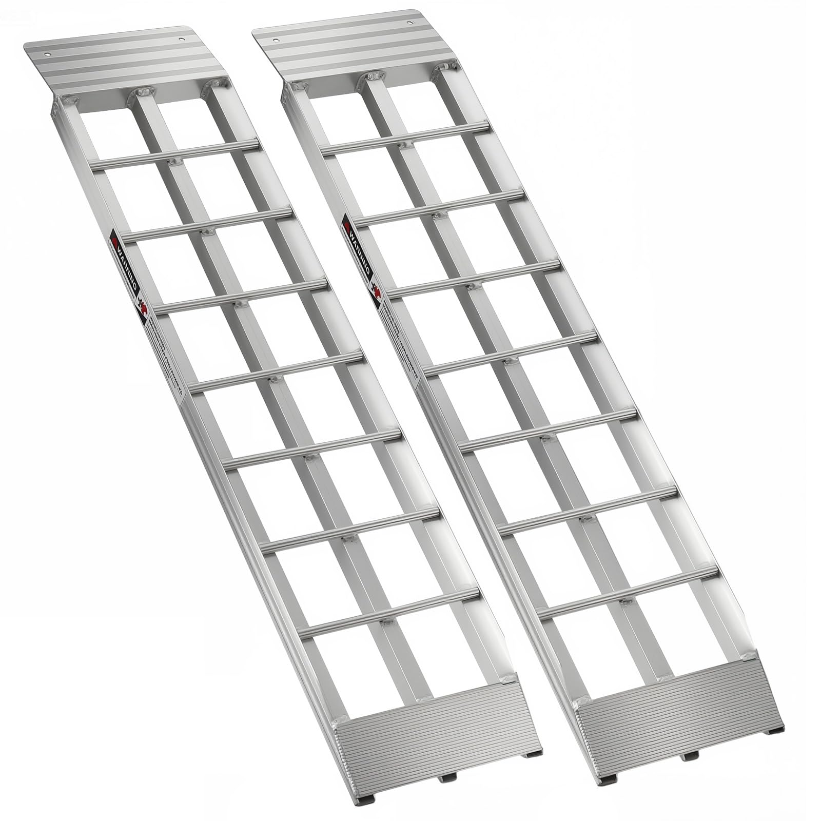 2X Auffahrrampe Alu Laderampen - 680kg max - Auto Laderampe Für Motorrad, Rasenmäher, Quad, Schneefräse, Garage & Geräteschuppen, 92x20 cm