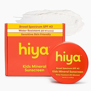 Hiya SPF40 Protector solar mineral para niños...