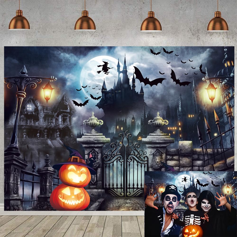 YongFoto 2,2x1,5m Sfondo Fotografico Halloween Orrore Notte di luna