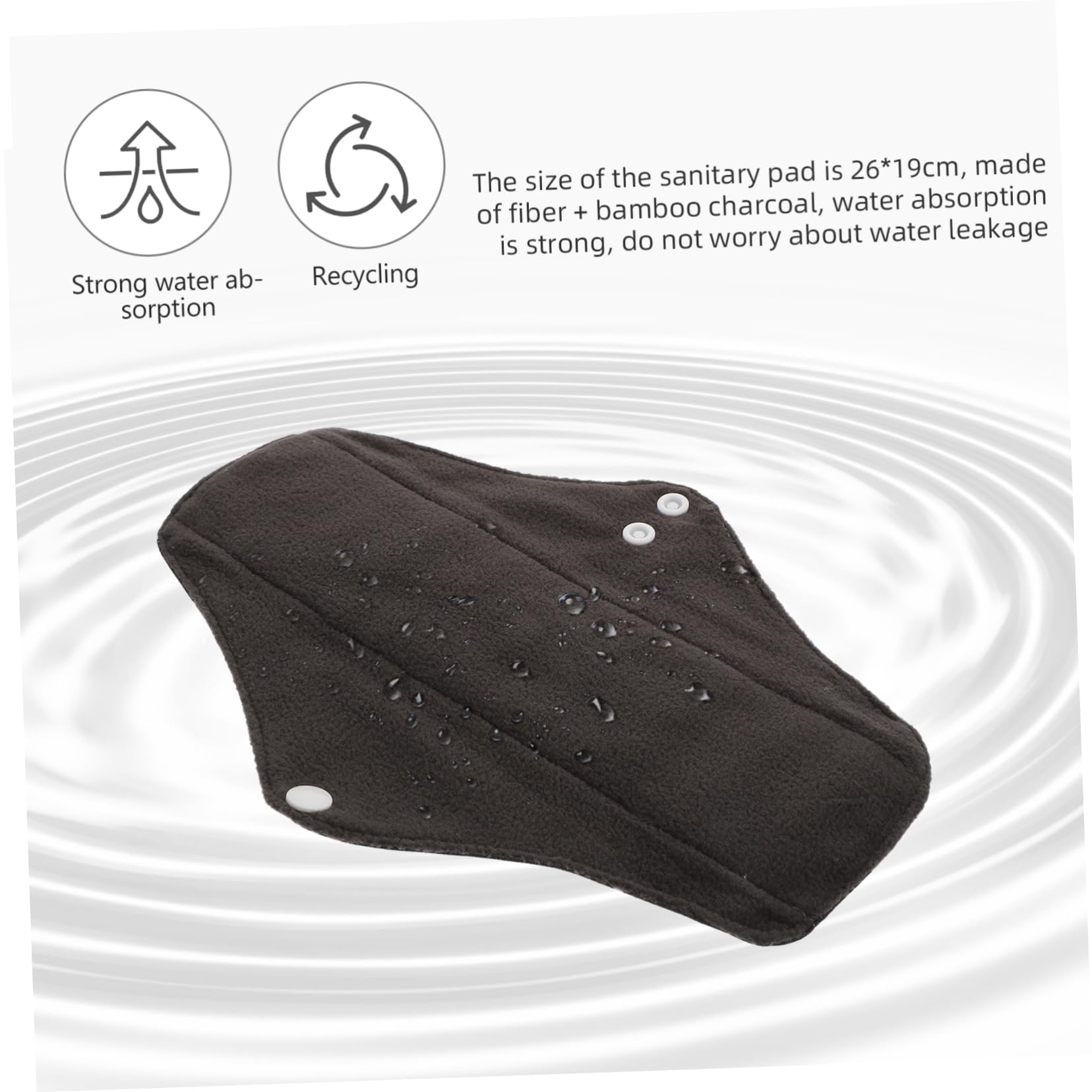 MAGICLULU 2 Set Di Assorbenti Riutilizzabili Assorbenti Mestruali Lavabili Borsa Portaoggetti Per Uso Esterno