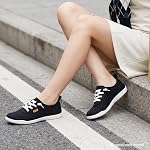 STQ Women Slip On Shoes Low Top Classic Fashion Canvas Sneakers Walking Casual Nursing Shoes