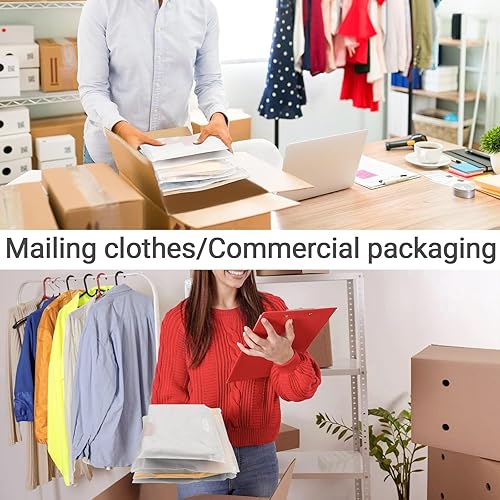 Miniatura 7 de Bolsas esmeriladas con cremallera para ropa, 25 piezas, bolsas de plástico para camisas de embalaje de camisetas, traje de baño, bikini, traje de